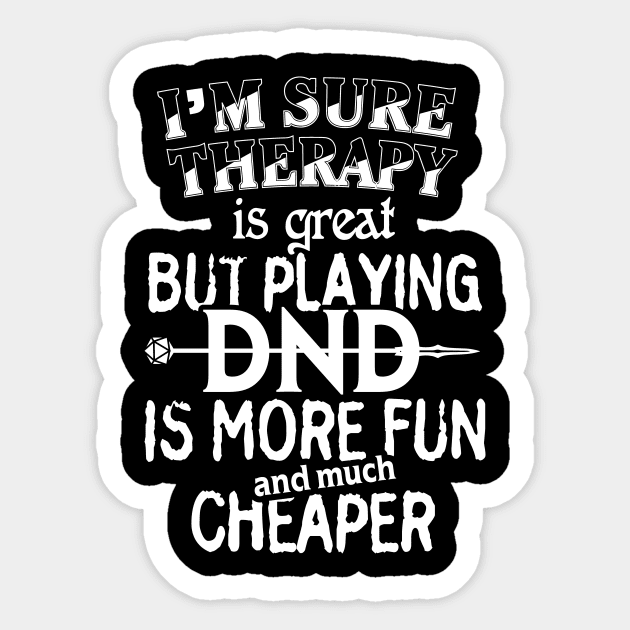 I'm Sure Therapy is Great Sticker by OfficialTeeDreams